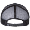 Outdoor Cap Black Debossed Stars and Stripes with Mesh Back