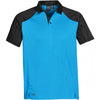 Stormtech Men's Electric Blue/Black Vector Polo