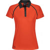 Stormtech Women's Chipotle/Black Precision Technical Polo