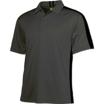 BAW Men's Charcoal/Black Xtreme Tek Galaxy Polo