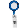 Hit Indigo Blue Retractable Badge Holder With Laminated Label