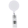Hit White Retractable Badge Holder With Laminated Label