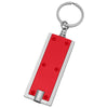 Hit Red With Silver Rectangular Led Key Chain