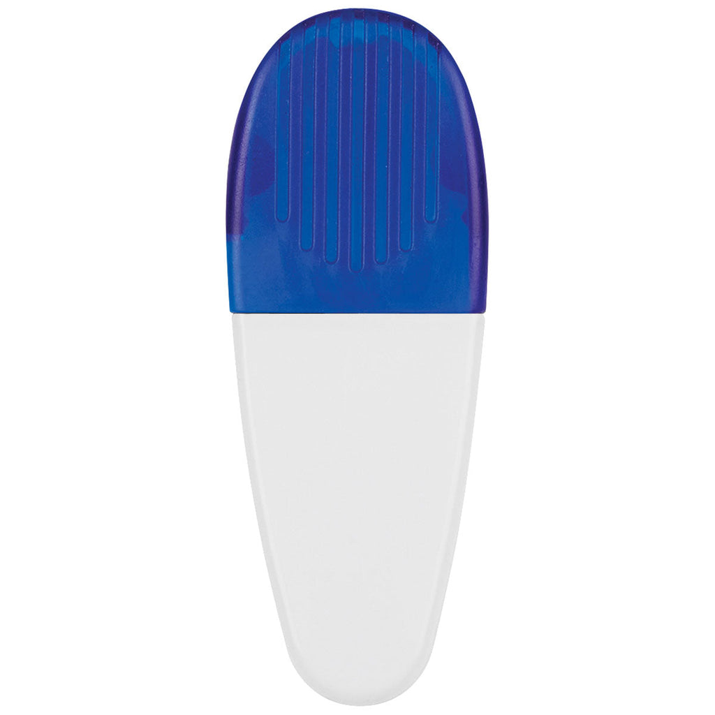 Hit White/Blue Alligator Clip