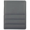 Leed's Grey Puffer Zippered Padfolio with FSC Recycled Paper