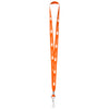 Hit Orange Polyester Lanyard With J-Hook