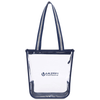 Gemline Navy/Clear Sigma Zippered Tote
