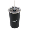 Gemline Black Arlo Classics Stainless Steel Tumbler with Straw - 20 Oz.