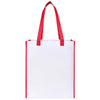 Gemline Red Harlow Laminated Recycled Shopper