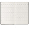 Moleskine Black Hard Cover Large 18 Month Weekly 2024-2025 Planner