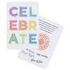 Gemline White Joyful Celebration Greeting Card