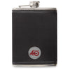Ahead Black Leather Flask