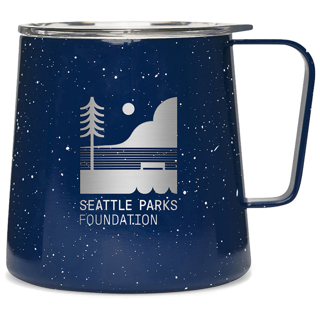 MiiR Blue Speckle Gloss Grounded Camp Cup - 12 Oz.