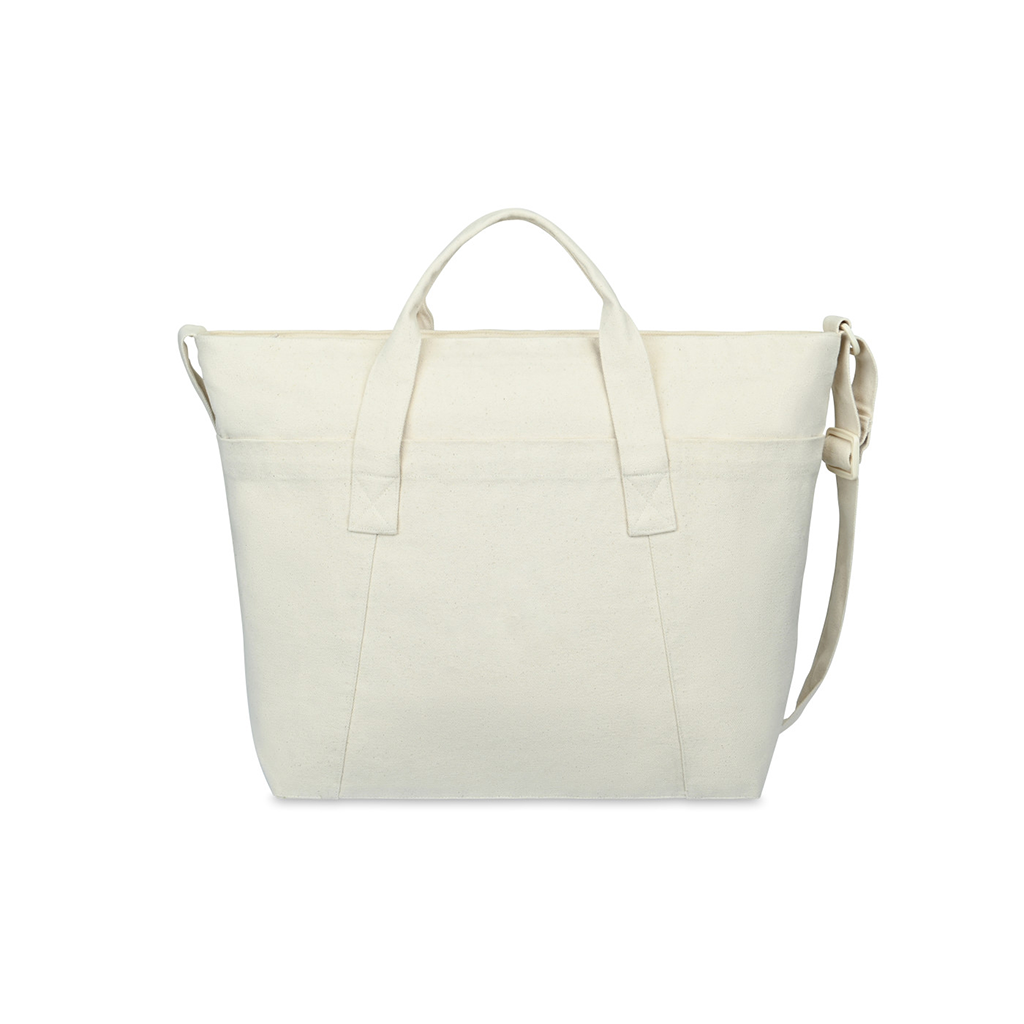 Gemline Natural Recycled Cotton Weekender Tote - AWARE