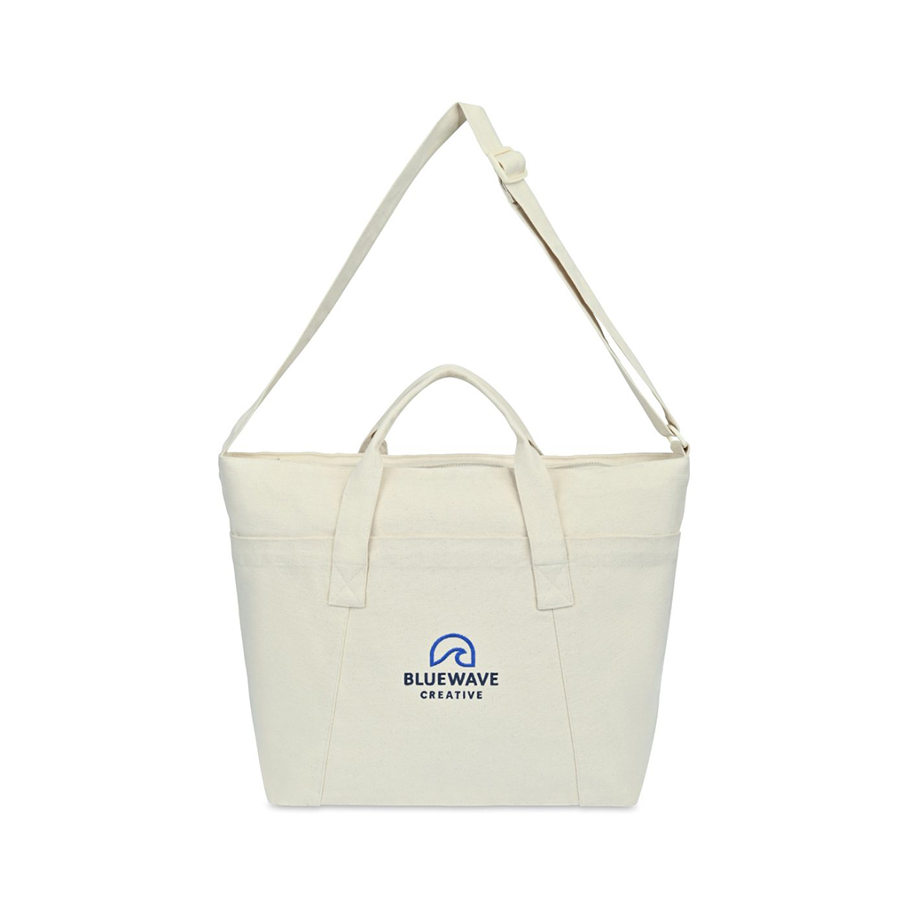 Gemline Natural Recycled Cotton Weekender Tote - AWARE