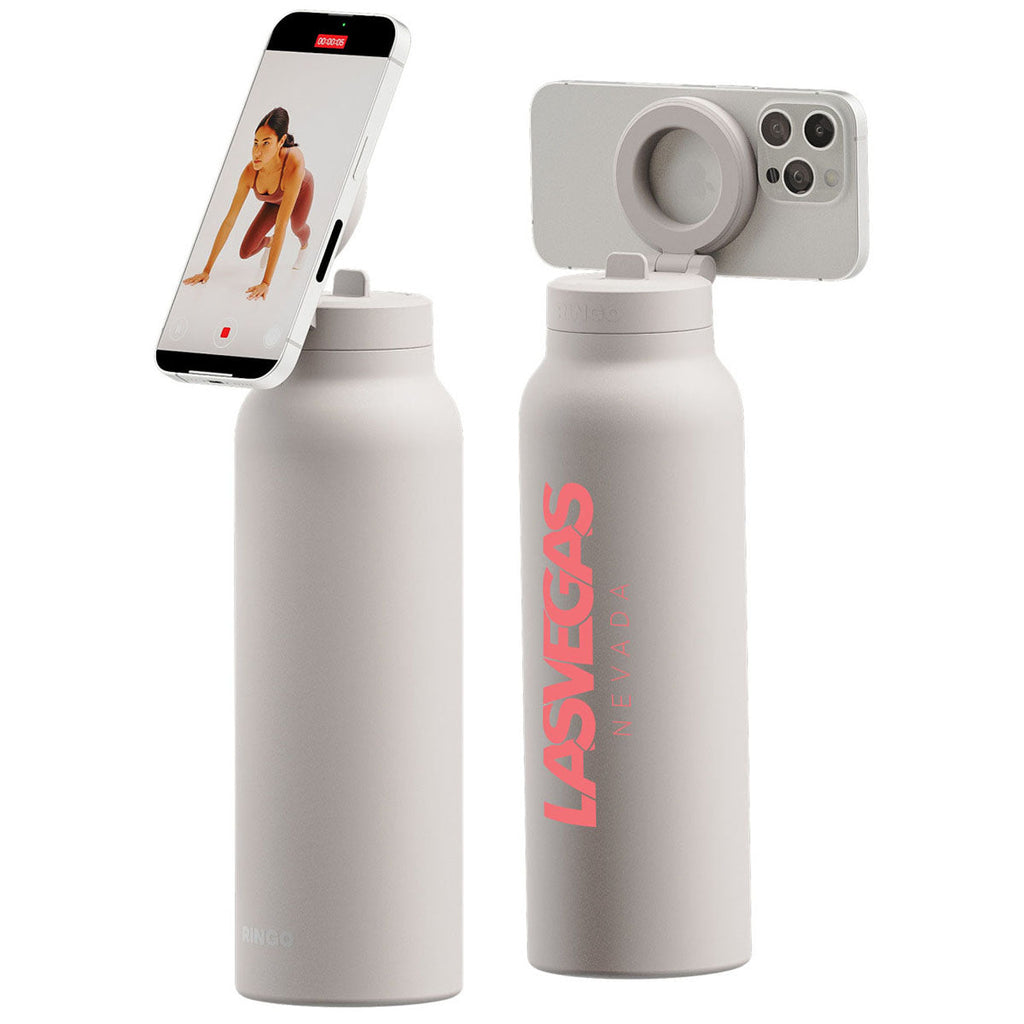 RINGO Ivory Pro Water Bottle with Magnetic Booster Ring - 24 Oz.