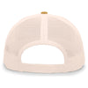 Pacific Headwear Ocean Blue/Beige/Amber Gold Snapback Trucker Mesh Cap