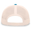 Pacific Headwear Panther Teal/Beige/Panther Teal Snapback Trucker Mesh Cap