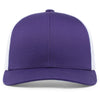 Pacific Headwear Purple/White/Purple Snapback Trucker Mesh Cap