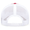 Pacific Headwear Cardinal/White/Cardinal Snapback Trucker Mesh Cap