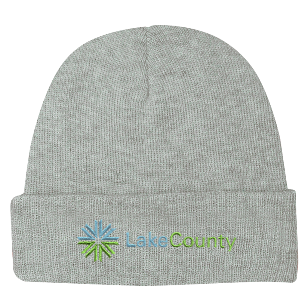Hit Gray Knit Beanie with Cuff