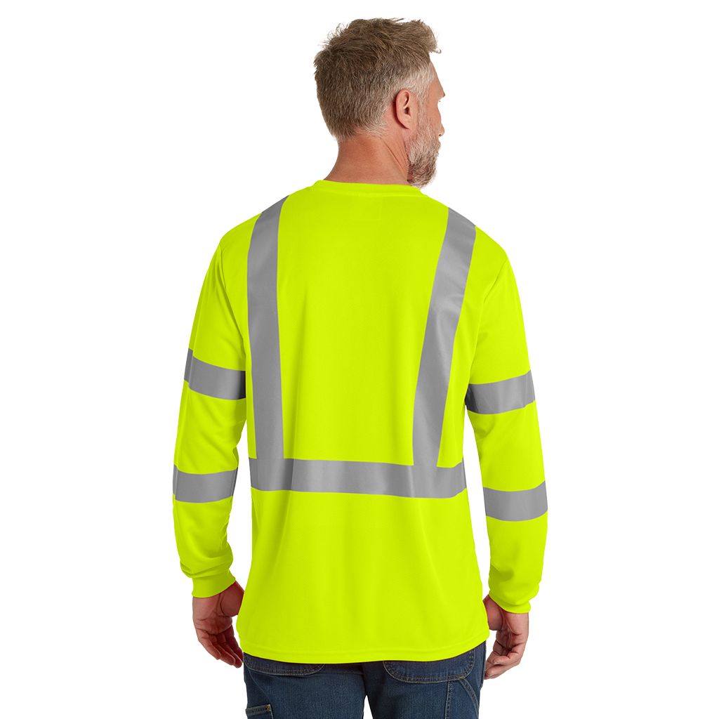 Cornerstone Safety Yellow ANSI 107 Class 3 Mesh Long Sleeve Tee