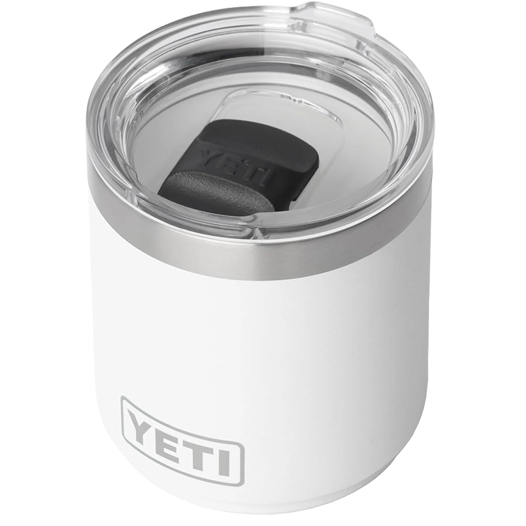 YETI White Rambler 10 oz Stackable Lowball 2.0 with Durasip Ceramic Lining