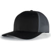 Pacific Headwear Black/Graphite/Black Trucker FlexFit Snapback Cap
