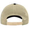 Richardson Black/Khaki Garment Washed Trucker