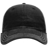 Richardson Black/White Garment Washed Trucker