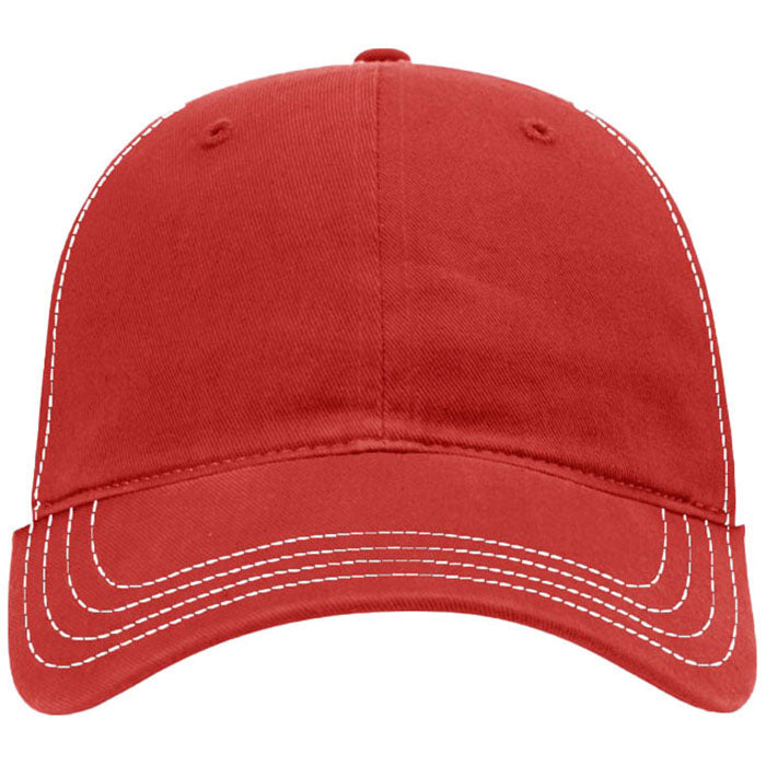 Richardson Red/White Garment Washed Trucker