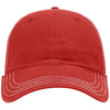 Richardson Red/White Garment Washed Trucker