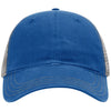 Richardson Royal/Charcoal Garment Washed Trucker