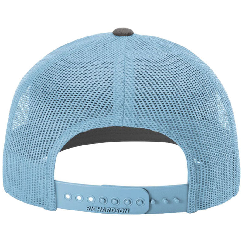 Richardson Charcoal/Columbia Blue Trucker Cap