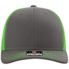 Richardson Charcoal/Neon Green Trucker Cap
