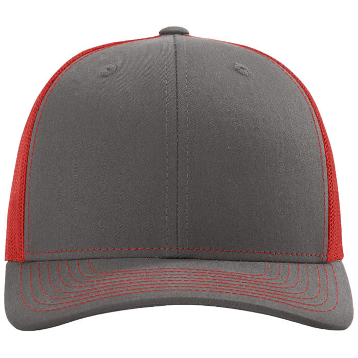 Richardson Charcoal/Red Trucker Cap