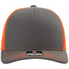 Richardson Charcoal/Neon Orange Trucker Cap