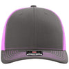 Richardson Charcoal/Neon Pink Trucker Cap