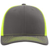 Richardson Charcoal/Neon Yellow Trucker Cap