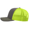 Richardson Charcoal/Neon Yellow Trucker Cap