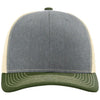 Richardson Heather Grey/Birch/Army Olive Trucker Cap