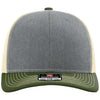 Richardson Heather Grey/Birch/Army Olive Trucker Cap