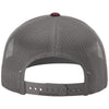 Richardson Heather Grey/Charcoal/Maroon Trucker Cap