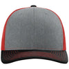 Richardson Heather Grey/Red/Black Trucker Cap