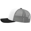 Richardson White/Aluminum/Black Trucker Cap