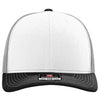 Richardson White/Aluminum/Black Trucker Cap