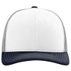 Richardson White/Aluminum/Navy Trucker Cap