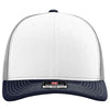 Richardson White/Aluminum/Navy Trucker Cap