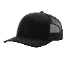 Richardson Black Trucker Cap