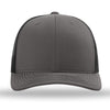Richardson Charcoal/Black R-Flex Adjustable Trucker Cap